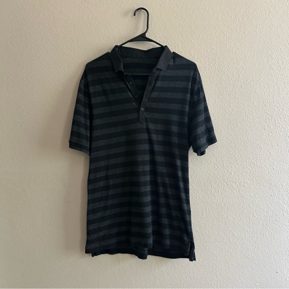 Lululemon Men’s Striped Polo Short Sleeve Shirt